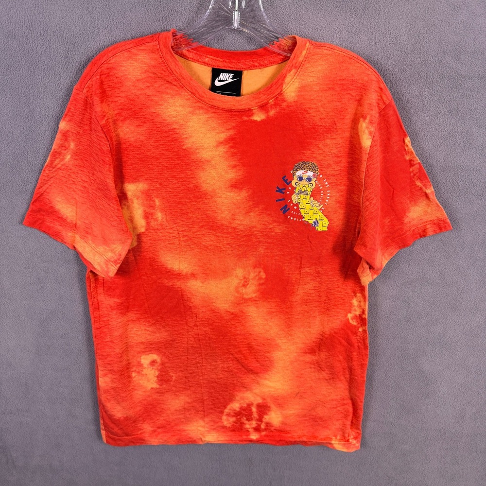 Nike Sole Cal Los Angeles T-Shirt Mens Size‎ Medium Orange Tie Dye CW2451-631
